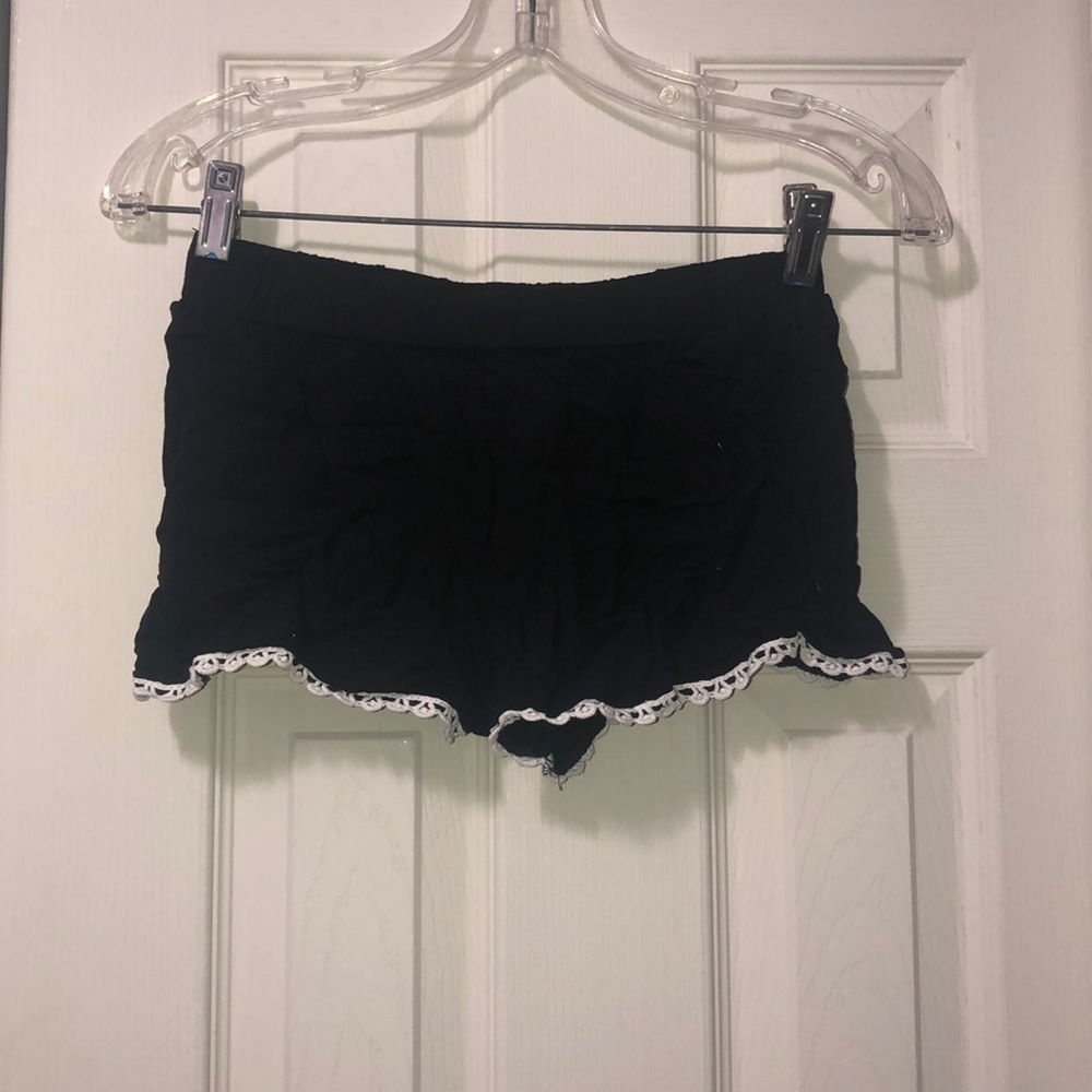Black flowy shorts